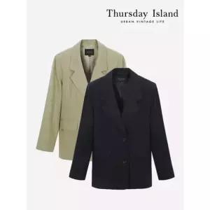 써스데이아일랜드Thursday Island 오버사이즈 투버튼 자켓T242MJK133W 1096814