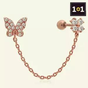 1+1 피 링클플라이 데일리 여친선물 로즈골드 14K 골드필드 CWFG6MC7
