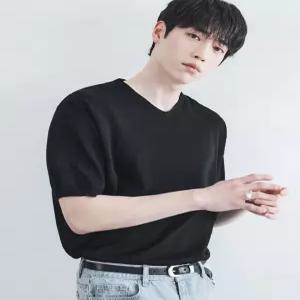 드로우핏 쿨링 모달 하프 브이넥 니트 [BLACK] 라운드 터틀넥니트 DFKN5204BK 493