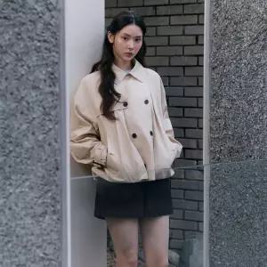 [백화점 정품] 잇미샤 [26 SS] 숏기장 볼륨 트렌치코트 ITQ3ZBY880