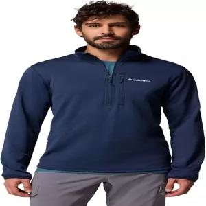컬럼비아 남성 에센셜 하이크 그리드 플리스 하프 지퍼