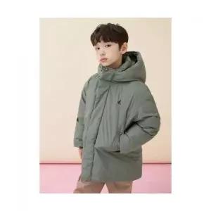 [국내백화점 매장정품] 빈폴 BEANPOLE 키즈 KIDS 심플 덕다운 하프패딩 카키 (BI5X38U08H) BI5X38U08H 1260