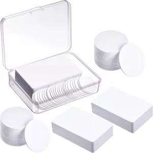 Outus 50피스 NFC 215 카드 태그 빈 PVC 원형/사각형 지원 휴대폰용 호환