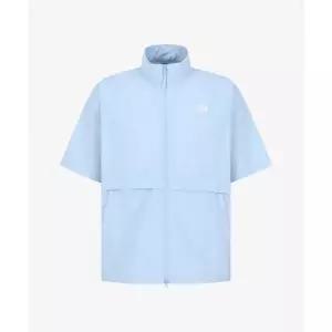 노스페이스 THE NORTH FACE NT7KS01L 화이트라벨 아이스펄스 반팔 집업 LIGHT BLUE 332178