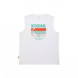 매장정품 코닥 KODAK 브리즈팝 에어로쿨 빅그래픽 슬리브리스 티셔츠 WHITE K6223LSL51WHT 288094