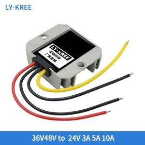LY-KREE 36V 48V ~ 24V 3A 5A 10A DC 전력 변환기 36V ~ 24V 자동차 스텝 다운 모듈 변압기 방수