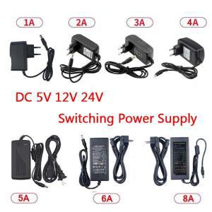 DC 5V 12V 24V 조명 변압기 1A 2A 3A 5A 6A 8A 10A 스위칭 전원 공급 장치 카메라 경로 용 AC 110V ~ 220V