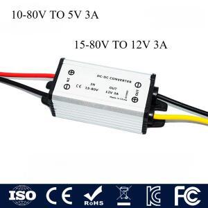 차량용 LED 전원 컨버터 레귤레이터, 전압 변압기 벅 전원 공급 장치, 24V, 36V, 48V, 60V-5V, 12V, 1A, 2A