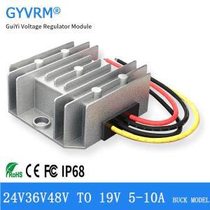 GYVRM DC-DC 24V 19V 10A 스텝 다운 36V 48V 19V 10A 전압 레귤레이터 190W 노트북 전원 공급 장치