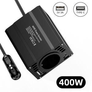 DC 12V AC 220V 230V 인버터 500W/400W LED 전압 변환기 유럽 소켓 자동차 담배 라이터 플러그 자동차 액세