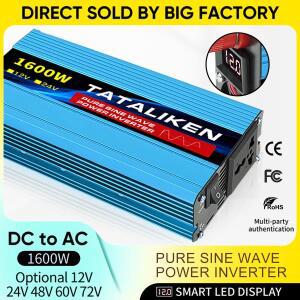 자동차 인버터 DC 48V to AC 220V 50HZ 고전력 순수 사인파 6000W 7000W 8000W 컨버터, 태양광 LED 변압기