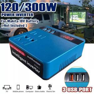 300W 전원 인버터 DC 18V-21V에서 AC 220V로 듀얼 USB가 있는 리튬 배터리 인버터, DeWalt / / E1Q9용 1 QC