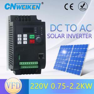 WK600D 시리즈 태양광 인버터, DC 입력 0.75-2.2KW, 1상 또는 3상 220V 출력, 워터 펌프용 전용 인버터 VFD