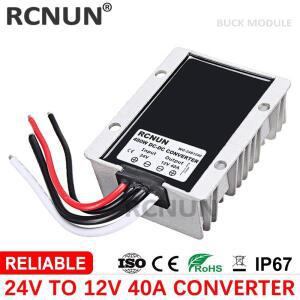 RCNUN 신뢰할 수 있는 제품 24V에서 12V로 30A 40A 스텝다운 DC-DC 컨버터 24볼트에서 12볼트로 480W DC-DC