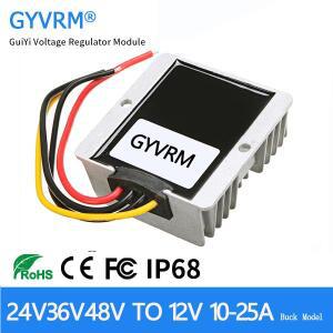DC DC 48V ~ 12V 5A 10A 15A 20A 25A 스텝다운 모델 36V-48V ~ 12V 300W 벅 컨버터 지원 20-60V 입력 전압