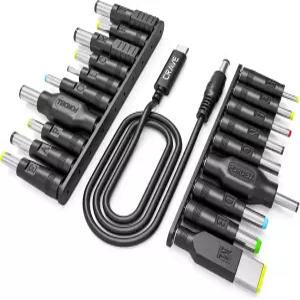 크레이브 파워팩용 9pcs 노트북 어댑터 키트 Acer Asus Lenovo Fujitsu Toshiba DELL Compaq 삼성 BenQ