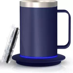 책상용 스마트 온도 조절 커피 머그잔 10시간 자동 차단이 가능한 가열 컵 USB 구동 머그 워머