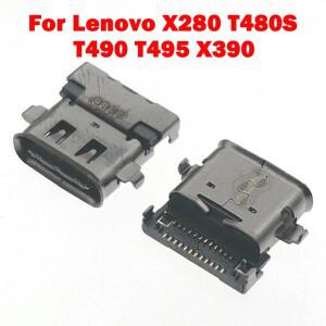 1-10pcs Lenovo ThinkPad X280 T490 T480S X390 L13 노트북 USB-C 소켓 잭용  C 잭 DC 전원 포트 커넥터