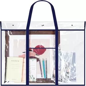 Windyun 1팩 대형 포스터 보관 가방 48인치 x 36인치 게시판 홀더 아트 포트폴리오 케이스 PVC 보관함 교실