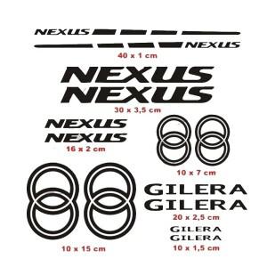 Gilera Nexus 125 300 500 스트라이프 로고 데칼 스티커 키트 튜닝 스쿠터  색상 사용 가능