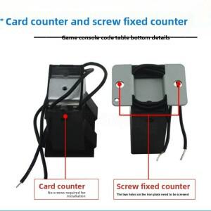 2개 아케이드 게임 부품 6자리 기계식 코인 카운터 12V 클로 머신 액세서리용