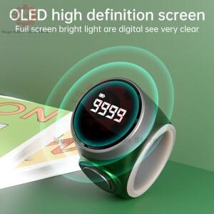 OLED 디지털 디스플레이 유형-C 75mAh 배터리 탈리 카운터 3 기어 조정 가능한 리모콘 있는 스마트 Tasbih