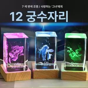 쌍둥이자리 별자리 목걸이 여자 선물 생일 고급 크리스탈