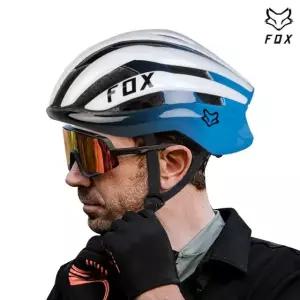 폭스 스피드스톰1 로드 MTB 자전거 헬멧 안전모 화이트블루