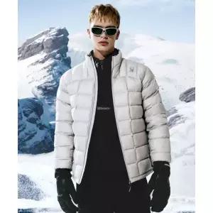 매장정품 SPYDER 스파이더 남성 초경량 스탠드넥 다운 패딩 자켓 SPKWCNDJ207MLGR 1644399