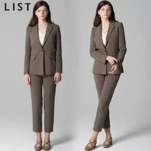 2SET [리스트(LIST)] 미니멀 원버튼 재킷+슬림 팬츠 2종세트18406757588584
