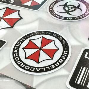 Umbrella Corporation 스티커 세트 레지던트 이블, 노트북, 물병, 스케이트보드, 수하물, 헬멧용 방수 비