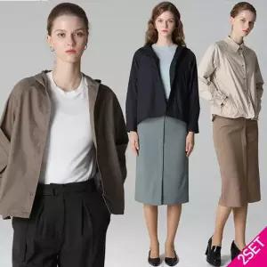 [르오트]2SET [홈쇼핑방송/르오트(LeOT)] 모던 코튼100 이지 자켓 (후드 셔츠형) 2종