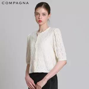 [꼼빠니아(compagna)] 뜨개 가디건 블라우스 (택가격: 219000원)