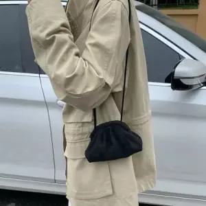 천진반 빈티지 여자 데일리룩 가방 미니백 스크럽 슬림핏 자개 올가을 메일라드 숄더 크로스백 KUK3