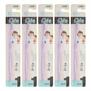 키즈세이프 칫솔 0~3세 1단계 5개입 어린이칫솔 유아칫솔 어린이 유아 (W81C556)