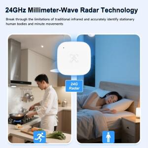 Tuya WiFi 인간 존재 센서 스마트 인체 PIR 레이더 동작 감지기는 Alexa Google Assistant Smart Home을