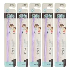 키즈세이프 칫솔 0~3세 1단계 5개입 어린이칫솔 유아칫솔 어린이 유아 (W81C556)