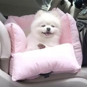 강아지방석 NEW쁘띠 패리스독 꿀잠카시트핑크