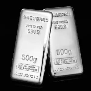 진공 실버바 500g 투자용 999.9 실시간 은시세 적용 한국금상품거래소