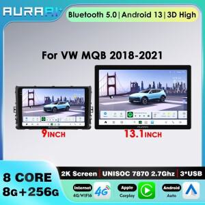 폭스바겐 MQB(2018-2021) 폴로 플러스/T-크로스/졸스 T-크루이스/T-록/타루/사지타르용 무선 카플레이 UNIS