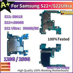 삼성 갤럭시 S22 S901U S901B S22 플러스 5G S906B S906U 로직 마더보드 A+용 작동 중인 잠금 해제된 S22