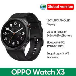 글로벌 버전 OPPO Watch X3 스마트워치 초경량 티타늄 합금 케이스 1.50인치 LTPO AMOLED 디스플레이 16일