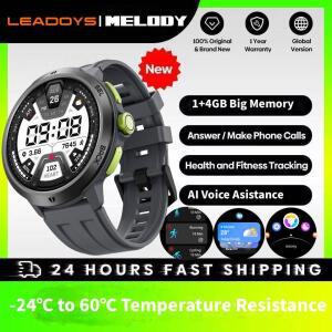 LEADOYS C33 스마트 워치 대용량 메모리 MP3&녹음 기능 MP3 러닝 워치 방수 7/24 건강 추적 남성용 선물