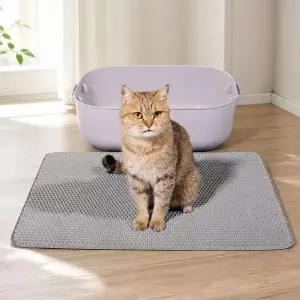 [골드스마일]고양이 화장실 모래매트 그레이 40x50cm 발판 패드