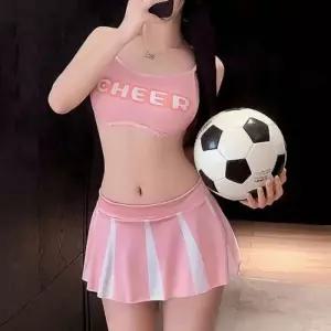 슈팅치어걸 코레 섹시 망사 란제리 언더 섹시슬립