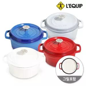 [리큅] 더치오븐 무쇠냄비 22cm LPI-22 통주물냄비