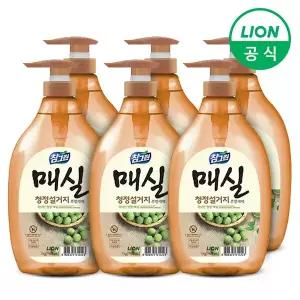 참그린 매실 청정 설거지 주방세제 1kg용기(펌프) 6개