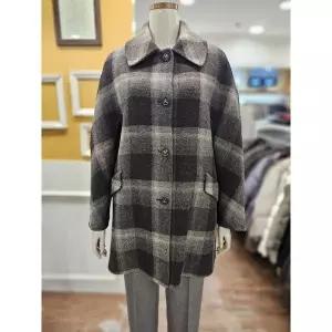 [하프클럽/BCBG]BCBG 세이브존01 쉐도우 체크 코트 B5D9H807A