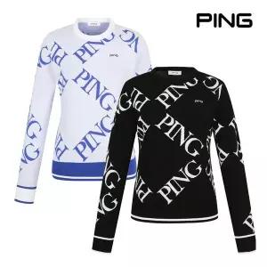 매장정품 핑 PING [핑골프][골프양말_PBS]여성 로고 자카드 긴팔 니트 121E1SR182 245989