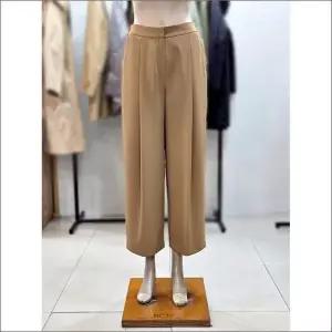 [하프클럽/]BCBG 세이브존02 뒷밴딩 핀턱 와이드 팬츠 B6B3P303